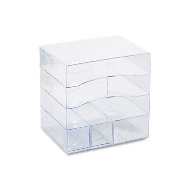 Optimizers 4-way organizer w/drwrs, plastic clear