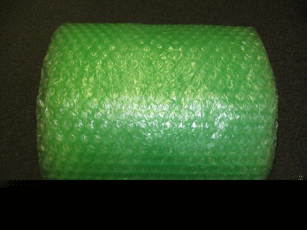 Recycled large green bubble wrap 1/2