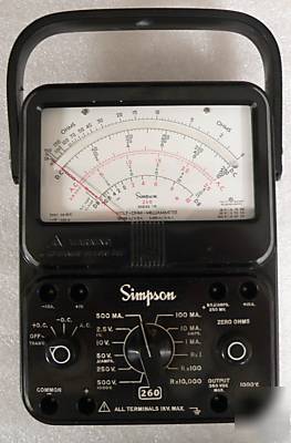 Simpson 260/ series 7M voh - ohm millimeter