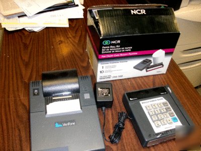 Verifone tranz 330, printer 250 credit card station