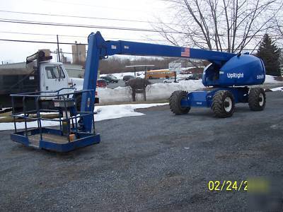 2001 upright SB60 4X4 60 ft. telescopic boom lift jib