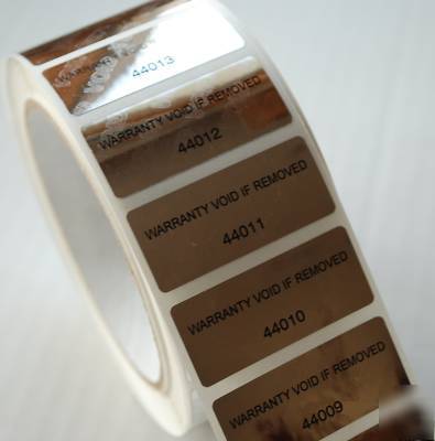 250 warranty void tamper evident labels stickers seals
