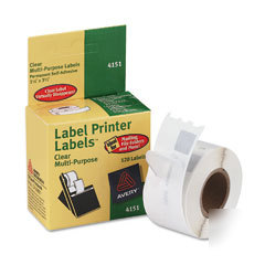 Avery 4151 personal label printer labels clear 4151