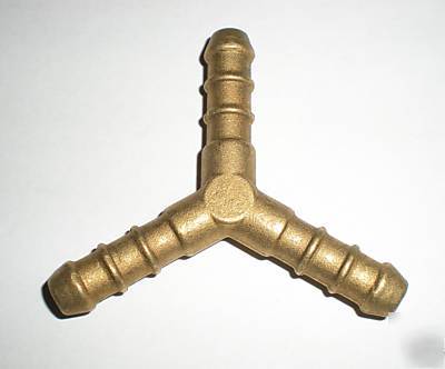 Brass 3 way y hose connector for 8MM propane air gas