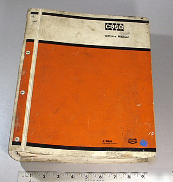 Case service shop manual-model: W11 loader - 1979