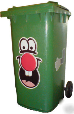 Cheer up britain funny wheelie bin stickers