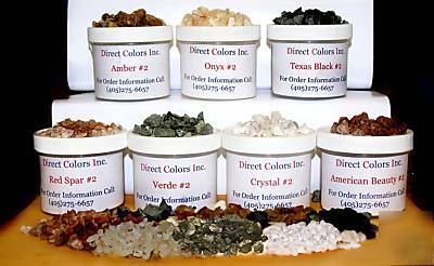 Decorative aggregate sample kit