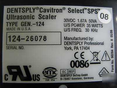 Dentsply cavitron select sps scaler personal package 