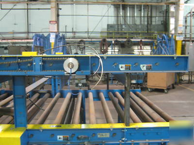 Heavy duty product roller conveyor 92