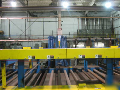 Heavy duty product roller conveyor 92