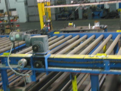 Heavy duty product roller conveyor 92