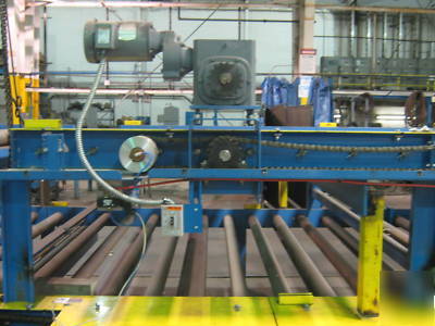 Heavy duty product roller conveyor 92