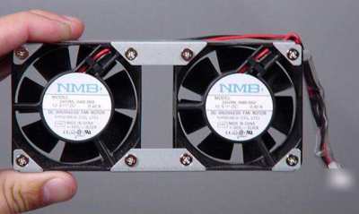 New 8 ball bearing 12V amplifier equipment cooling fan 