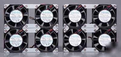 New 8 ball bearing 12V amplifier equipment cooling fan 
