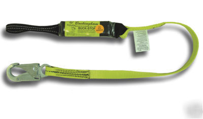 New buckingham 6' w/snap hook and web loop buck stop 
