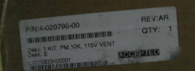New puritan bennett 7200 10K pm service kit 4-020790-00 