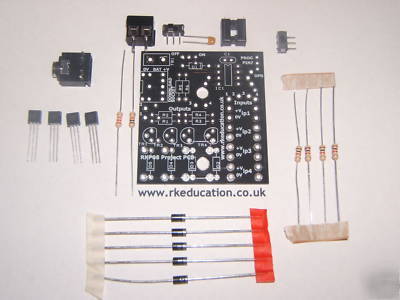 RKP08 project pcb self build kit with picaxe-08MÂ®*
