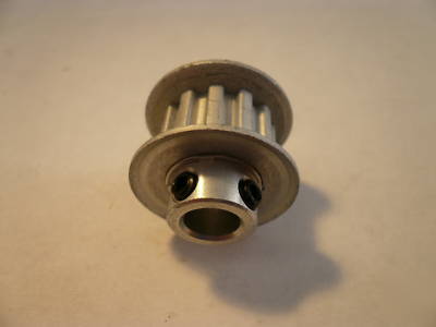 Stepper motor drive pulley 12 teeth .2 pitch 5/16 bore 