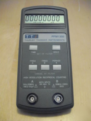 Thurlby thandar PFM1300 1.3GHZ hand held freq counter