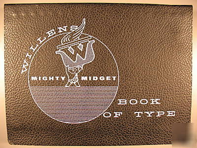 Willens mighty midget book of type, 1958