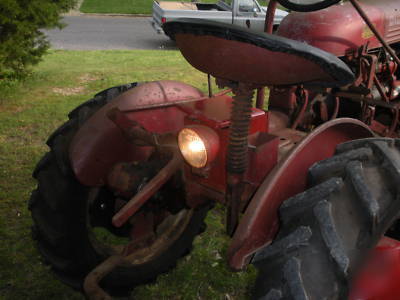 1950 farmall cub tractor with accessories