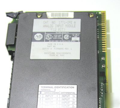 Allen bradley 1771-ife/a 16 point analog input module
