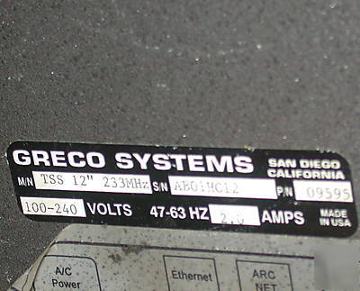 Greco touch screen interface computer screen mod tss-12