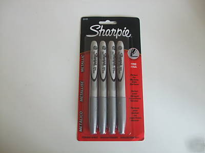 New brand 4 pack silver sharpie