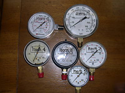 Pressure gauges -30 100 160 3000PSI 6 for one price
