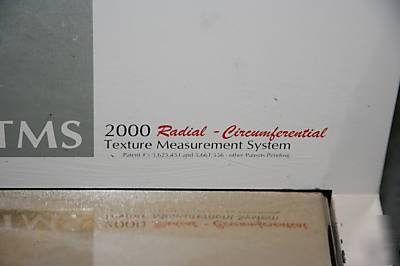 Sms tms 2000 radial circumferential texture analyzer 