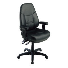 Space highback chair leather 2714X2712X49 black
