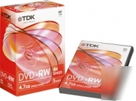 Tdk dvd-rw 4X videobox dvd-RW47ANEC