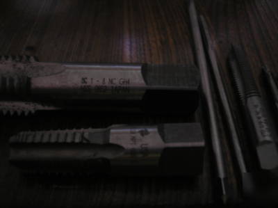 âŒ¦ lot of 6 - assorted sizes - cnc drill bits âŒ«