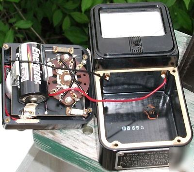 Simpson 362 ohm meter, with test leads & leather case