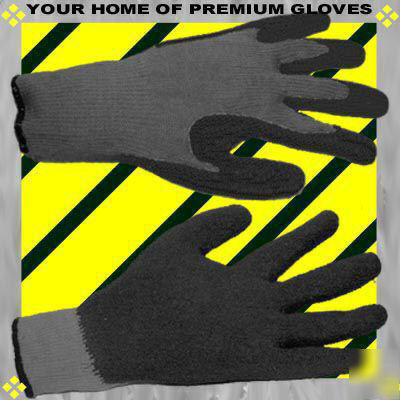 12 pair sm work glove black nitrile coated grip palm go