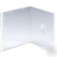 50 clear 5.2MM 8CM pp poly case mini cd dvd media disk 