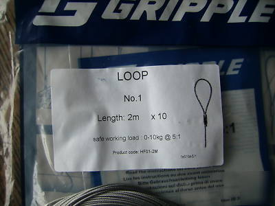 50 gripple hangers hanging, suspending wire system
