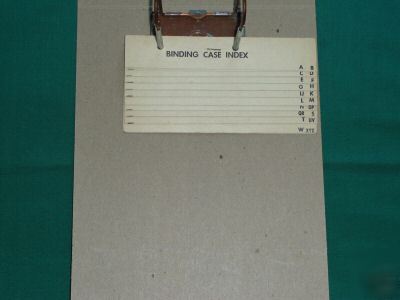 Arch files and binding cases indexes a-z