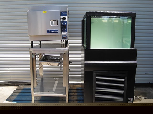 Convection steamer cleveland 21CET8 lobster tank comb.