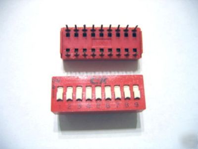 Dip-18 switch c&k ck slide 9POS 9 positions, 18PCS