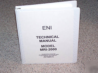 Eni model mri-2000 rf power amplifier nmr, mri, proton
