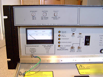 Eni model mri-2000 rf power amplifier nmr, mri, proton