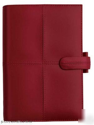 Filofax classic cross leather personal organizer cherry
