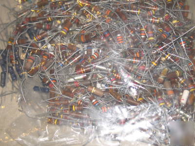 Large lot of allen bradley ohmite carbon comp resistors
