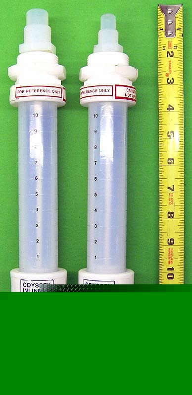 Lot 2 futurestar odyssey teflon inline flowmeter 10-gpm