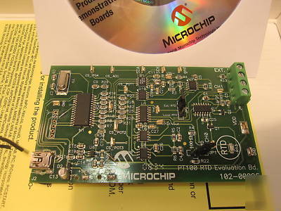 Microchip PT100 rtd evaluation board tmpsns-RTD1
