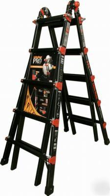 New 22 1A little giant ladder pro series w/ 4 acc black 