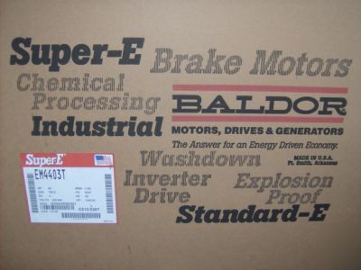 New elec.motor baldor EM4403T, 60 hp,1185 rpm 230/460-3