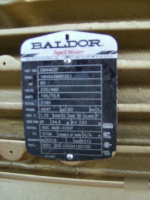 New elec.motor baldor EM4403T, 60 hp,1185 rpm 230/460-3