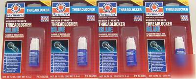 Permatex medium strength threadlocker blue 24206 4PK